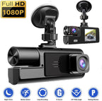 1080P Dual Dash Cam Front and Inside – Night Vision & Loop