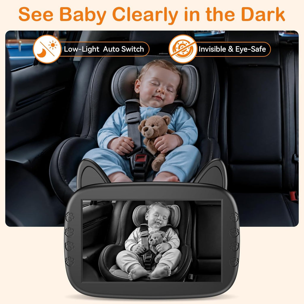 HD 1080P Baby Car Camera – Night Vision & 150° View