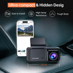 1296P WiFi Dash Cam for Cars – Night Vision & Parking Mode