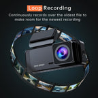 1296P WiFi Dash Cam for Cars – Night Vision & Parking Mode
