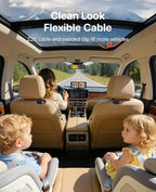 Dual Baby Car Camera Monitor 1080P With 7.2" Split Screen
