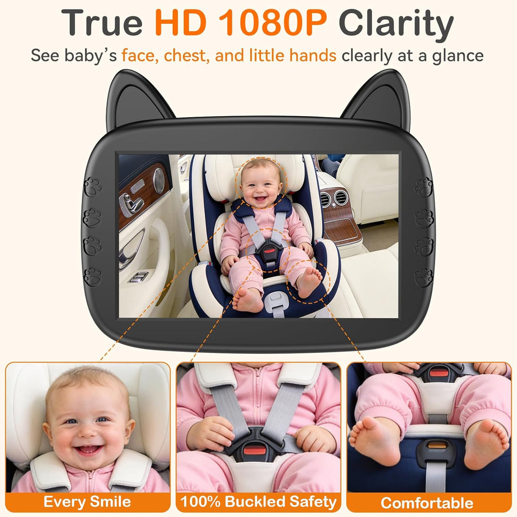 HD 1080P Baby Car Camera – Night Vision & 150° View