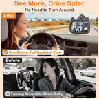 HD 1080P Baby Car Camera – Night Vision & 150° View